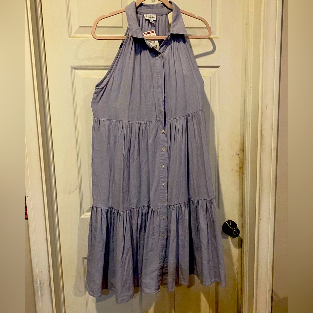 Super cute light blue with pockets new with tags